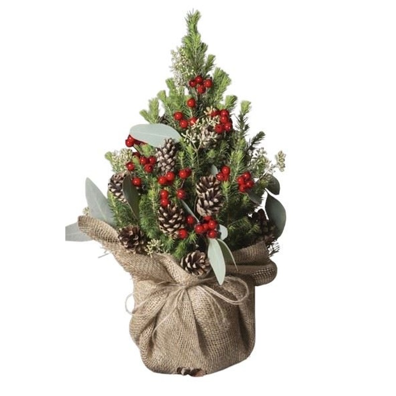 A Festively Decorated Picea Glauca Christmas Tree in a  Rustic Style
