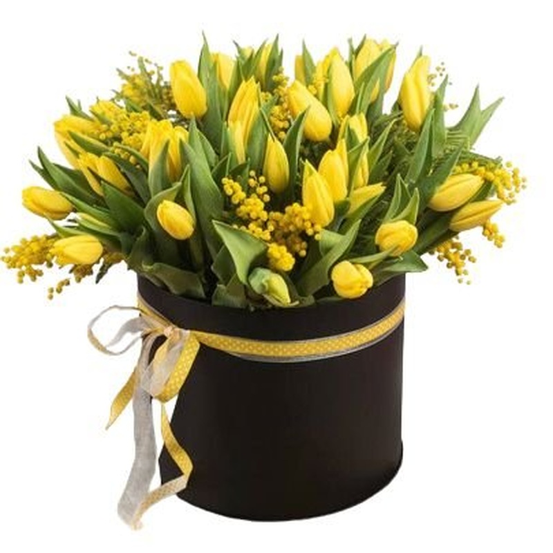 Tulips and Mimosa Charming Box
