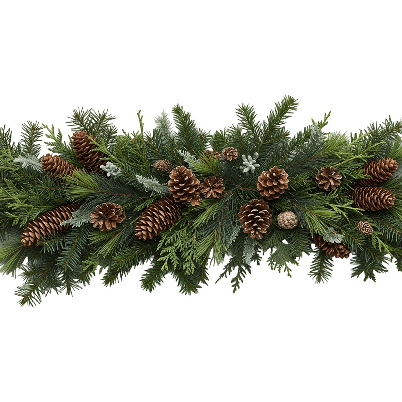 Natural Cones Festive Garland